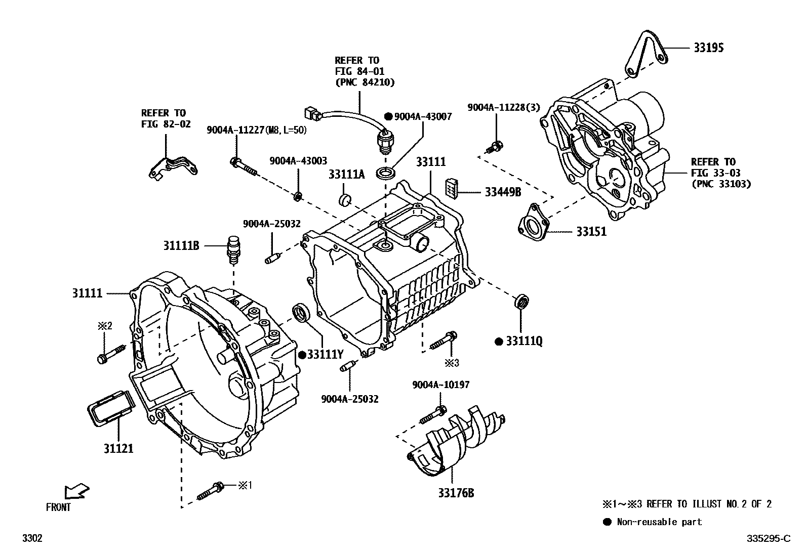 3302 — CLUTCH HOUSING & TRANSMISSION CASE (MTM)
