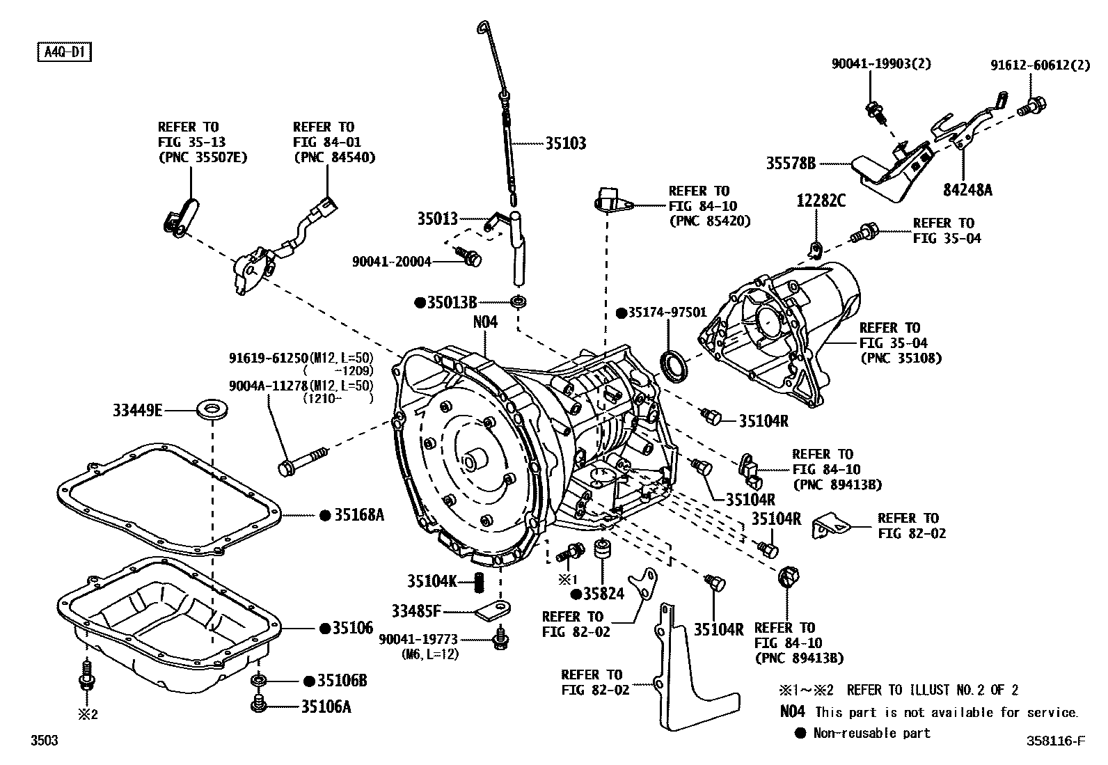 3503 — TRANSMISSION CASE & OIL PAN (ATM)