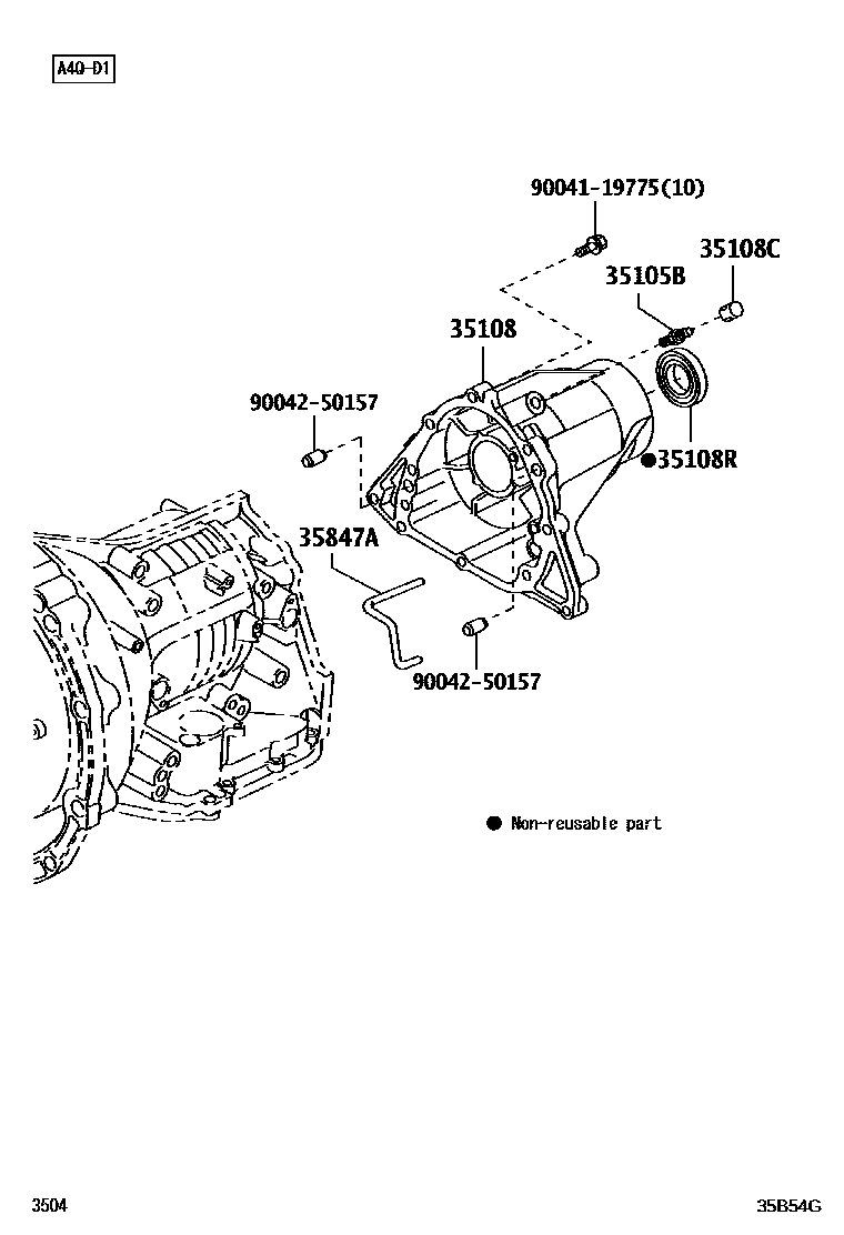 3504 — EXTENSION HOUSING (ATM)