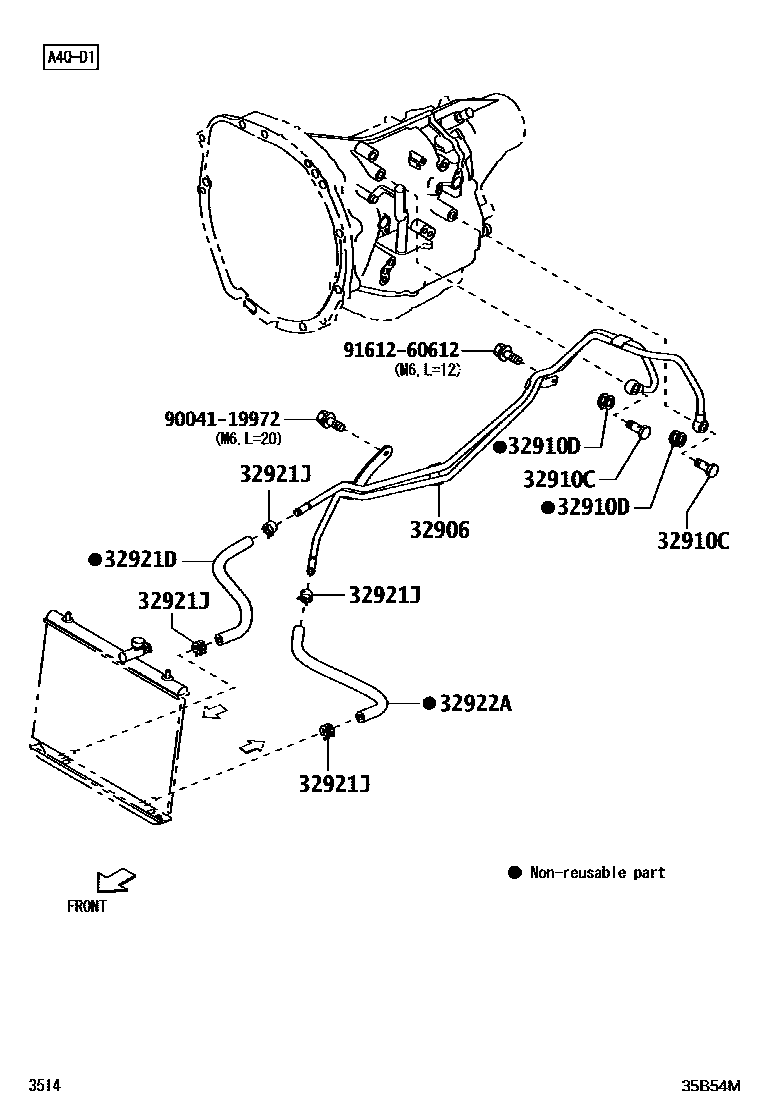 3514 — OIL COOLER & TUBE (ATM)