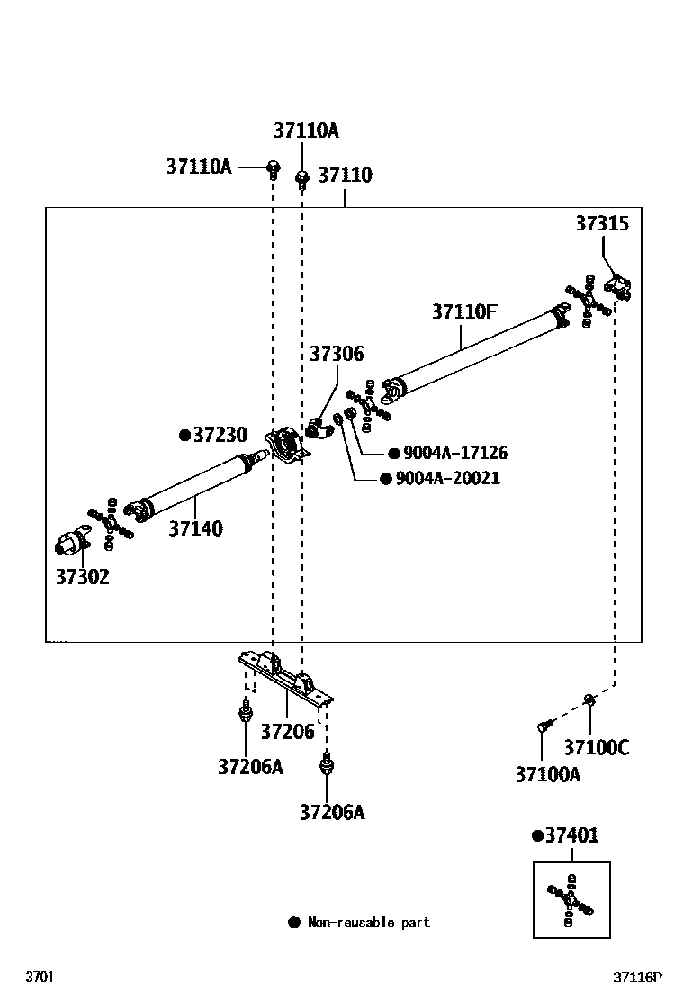 3701 — PROPELLER SHAFT & UNIVERSAL JOINT
