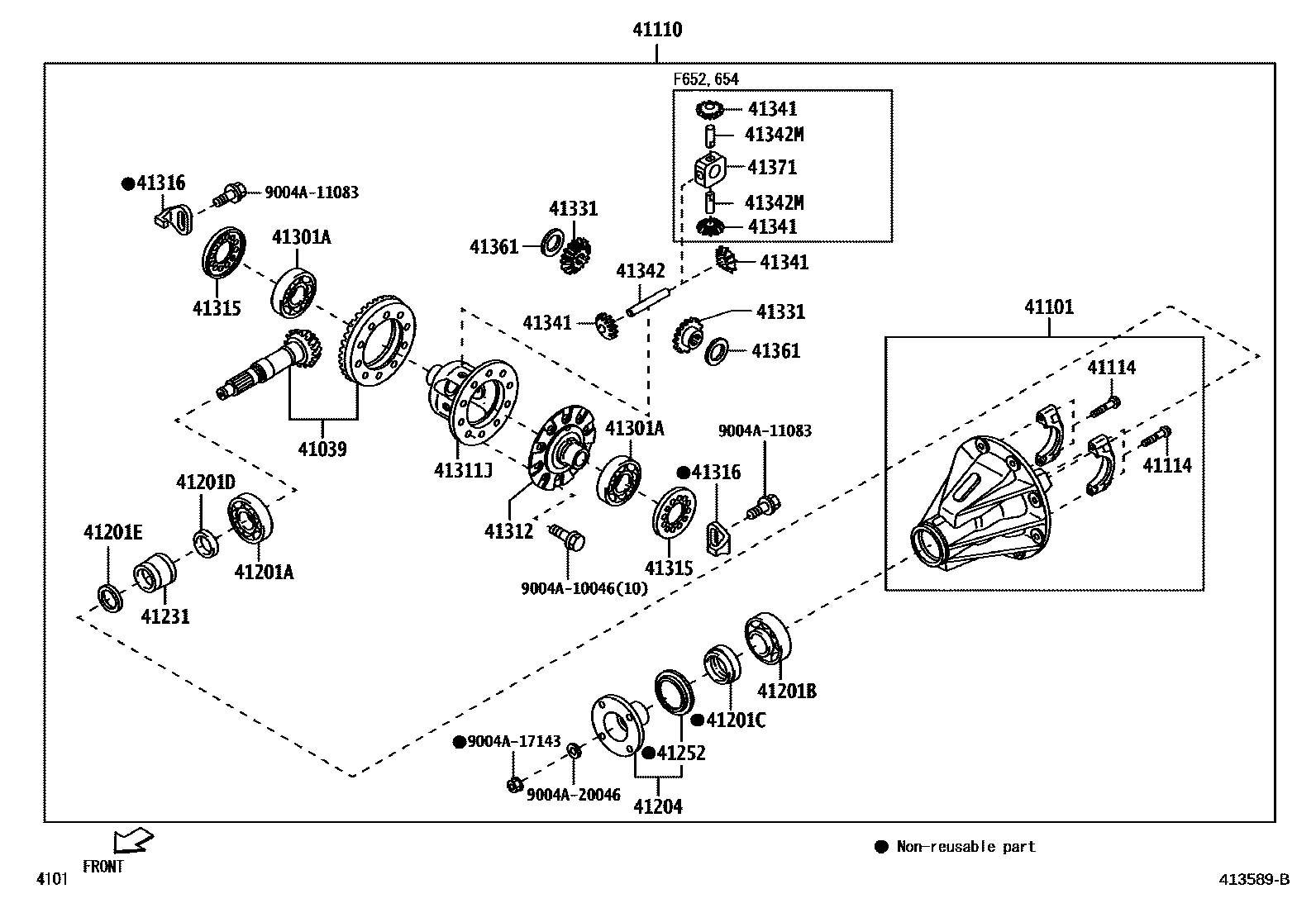 4101 — REAR AXLE HOUSING & DIFFERENTIAL