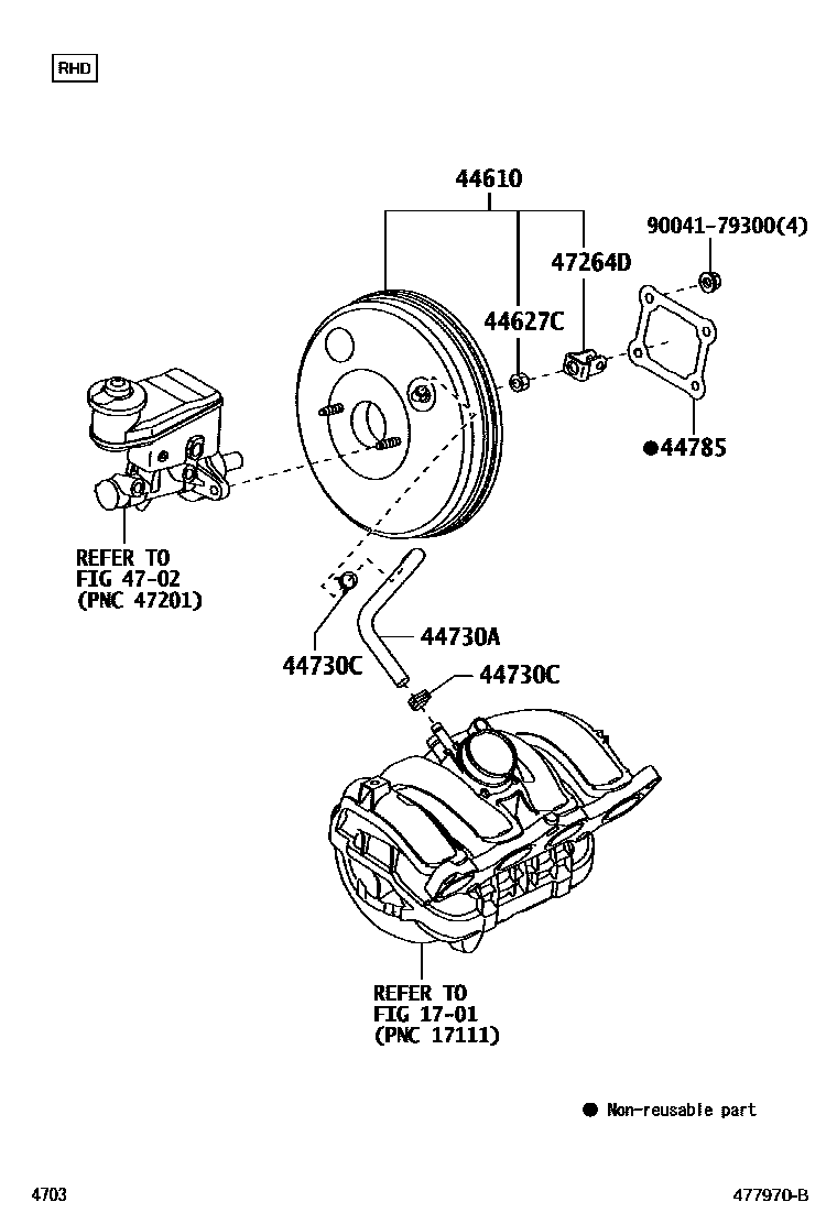 4703 — BRAKE BOOSTER & VACUUM TUBE