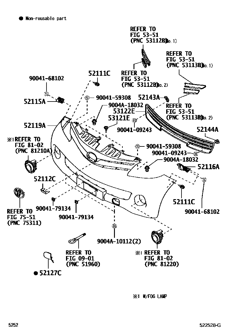 5252 — FRONT BUMPER & BUMPER STAY
