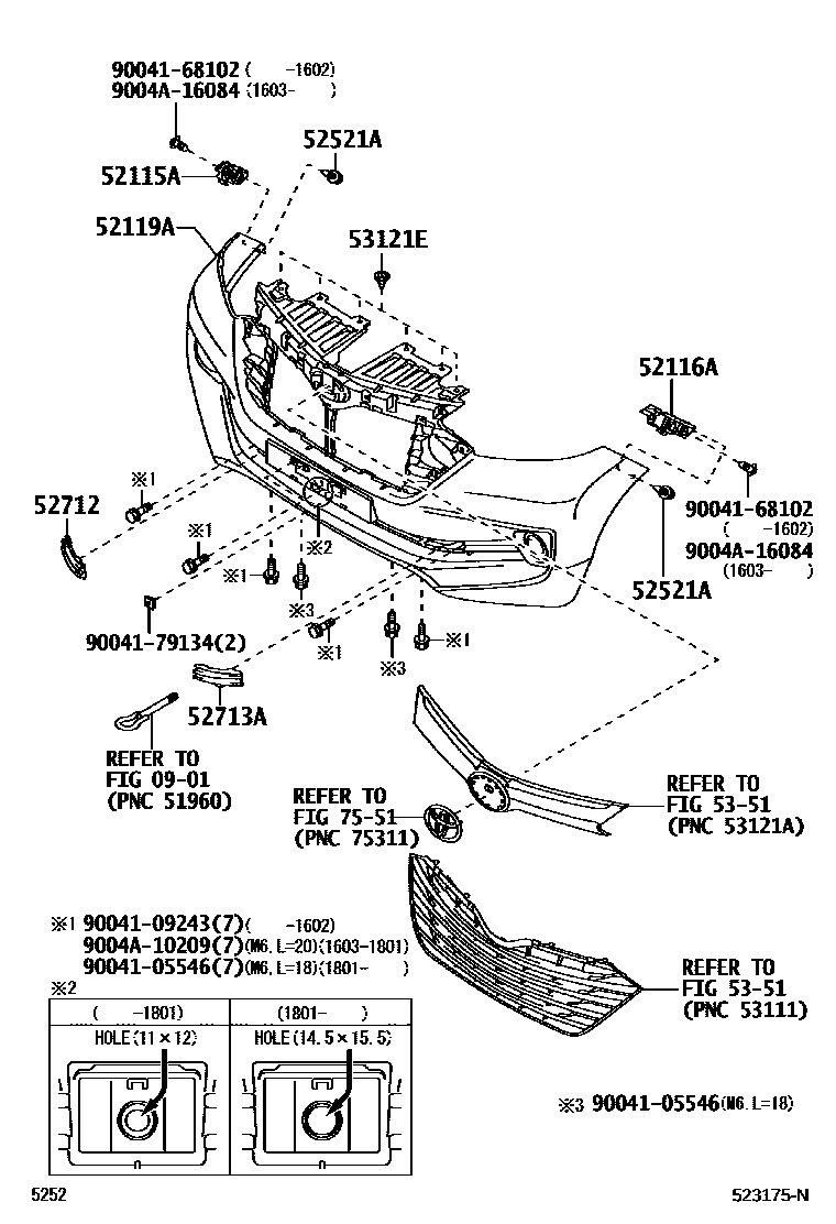 5252 — FRONT BUMPER & BUMPER STAY