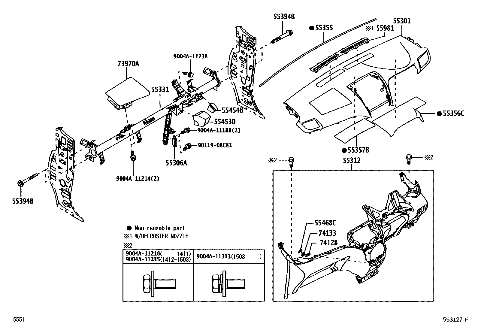 5551 — INSTRUMENT PANEL & GLOVE COMPARTMENT
