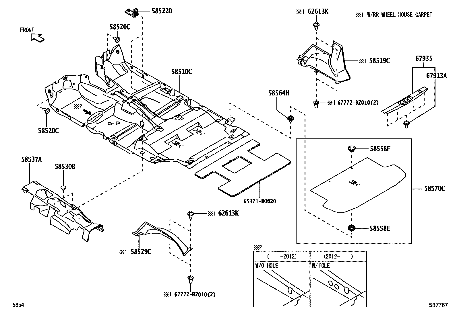 5854 — FLOOR MAT & SILENCER PAD