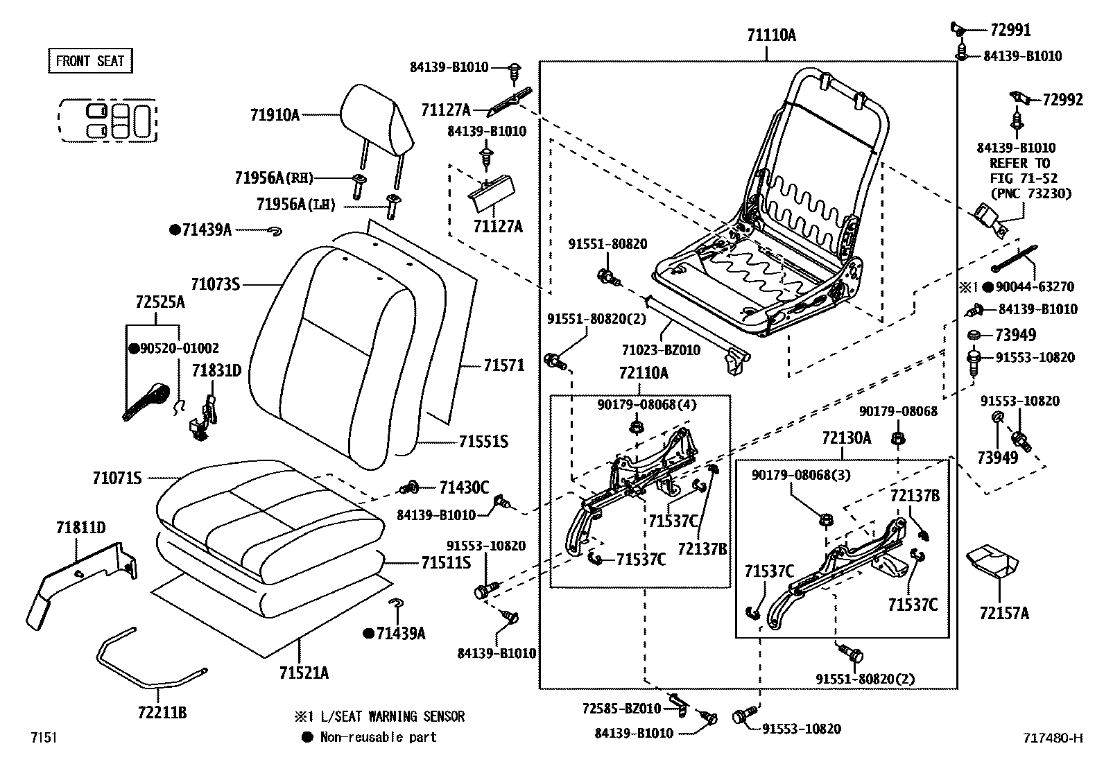 7151 — SEAT & SEAT TRACK