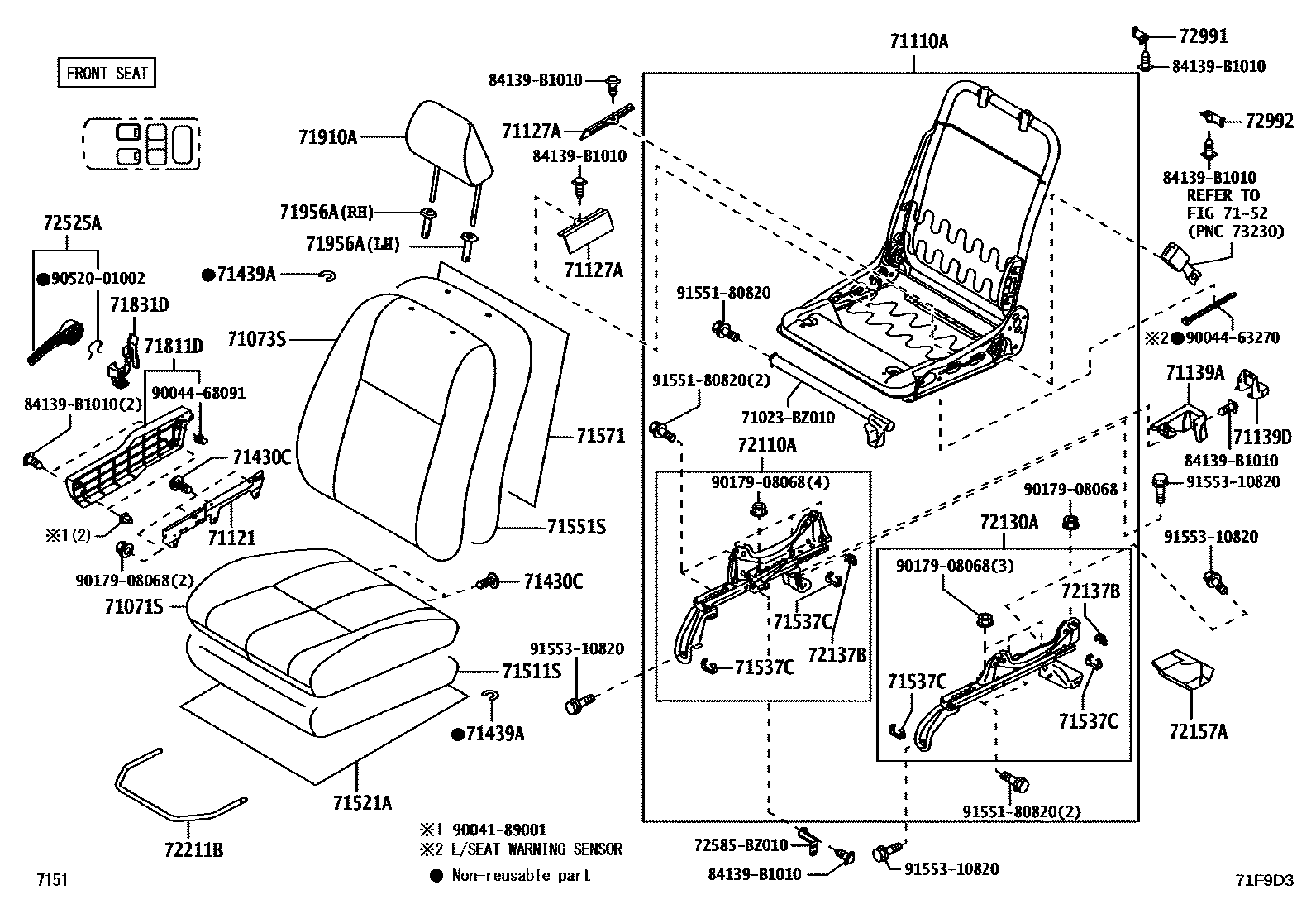 7151 — SEAT & SEAT TRACK