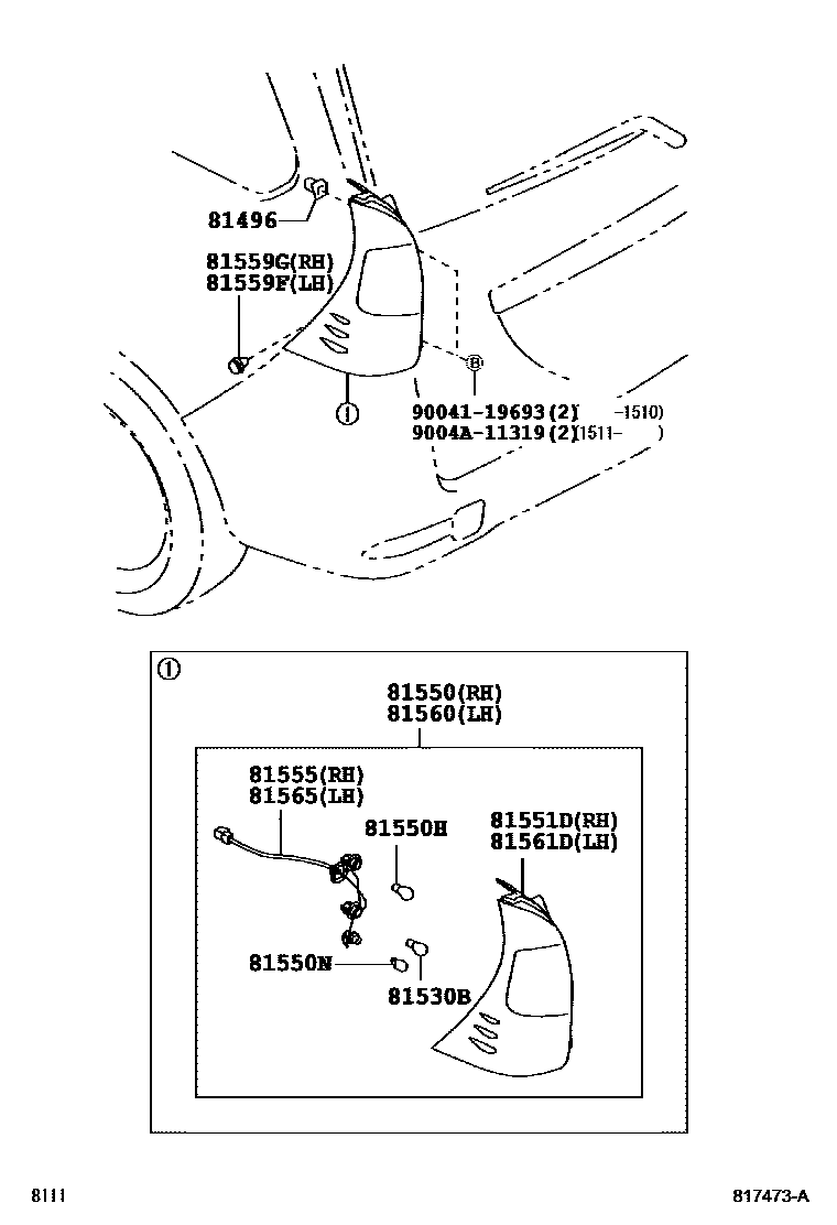 8111 — REAR COMBINATION LAMP