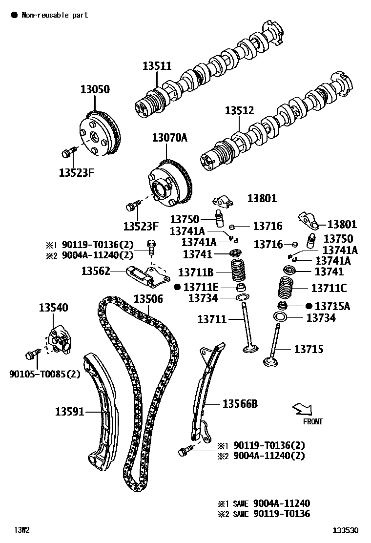 1302 — CAMSHAFT & VALVE