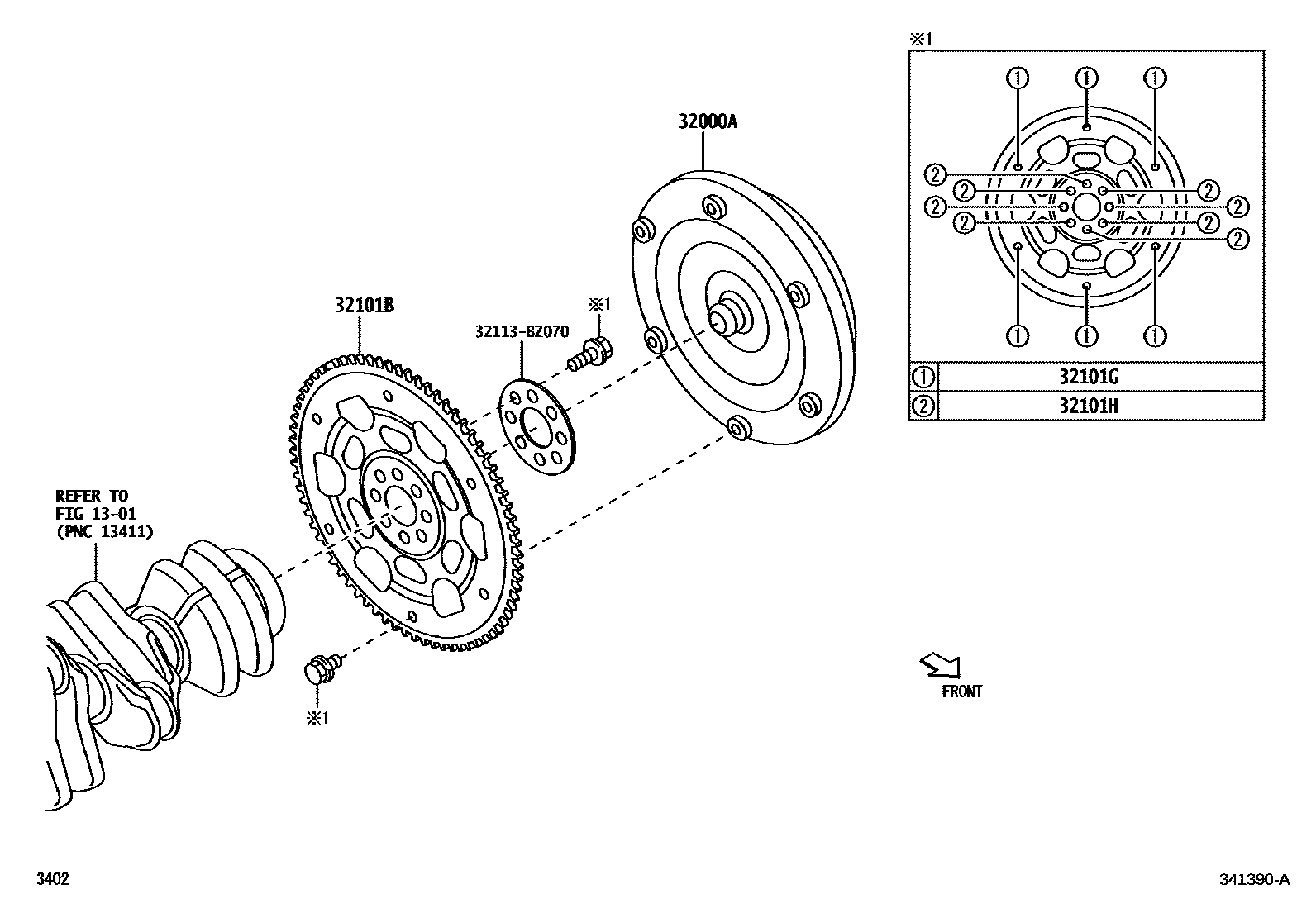3402 — TORQUE CONVERTER, FRONT OIL PUMP(CVT)