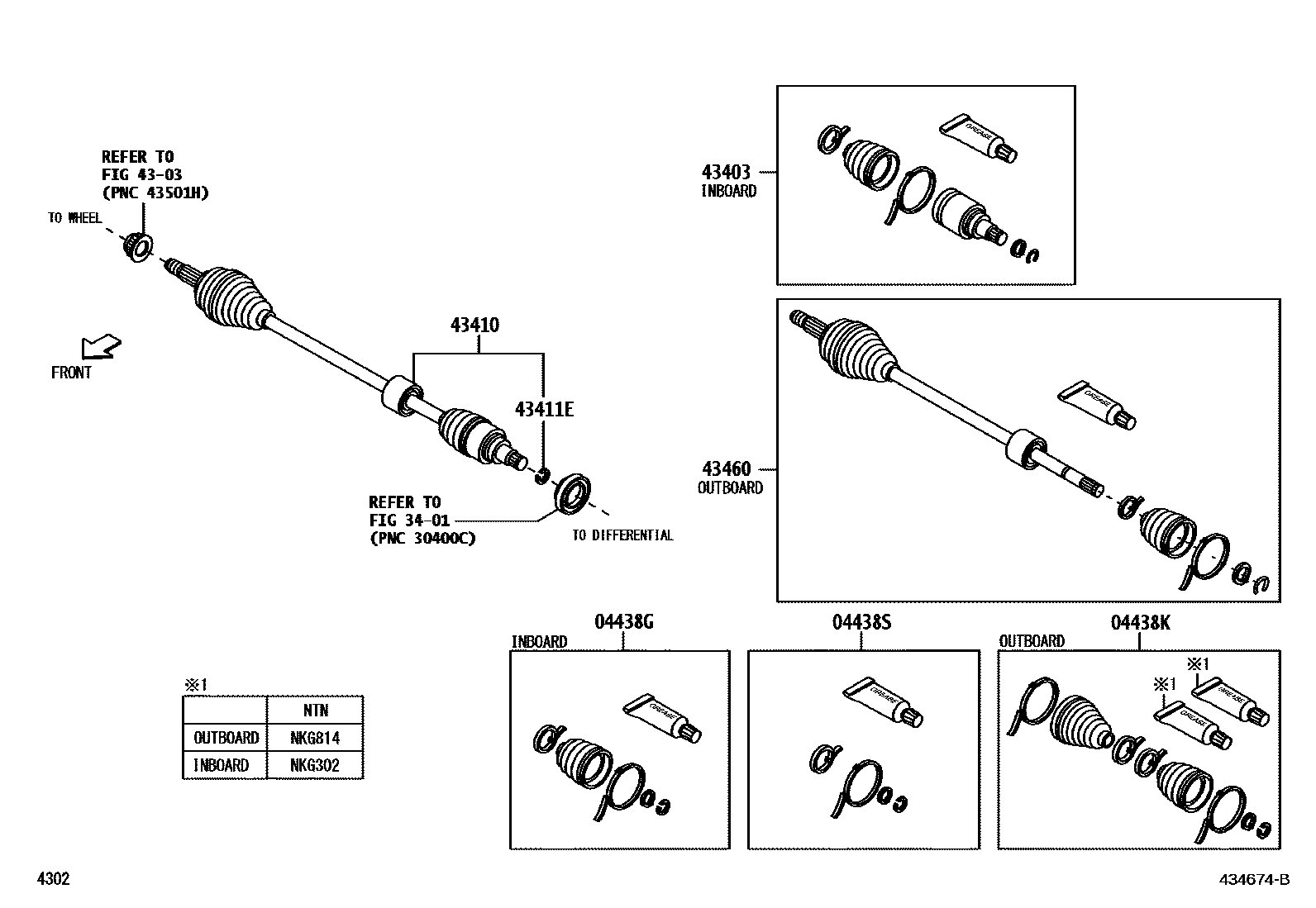 4302 — FRONT DRIVE SHAFT