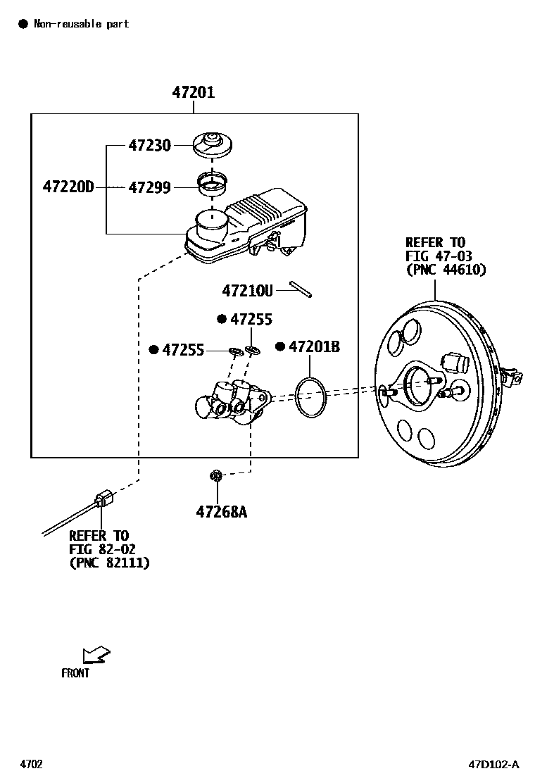 4702 — BRAKE MASTER CYLINDER