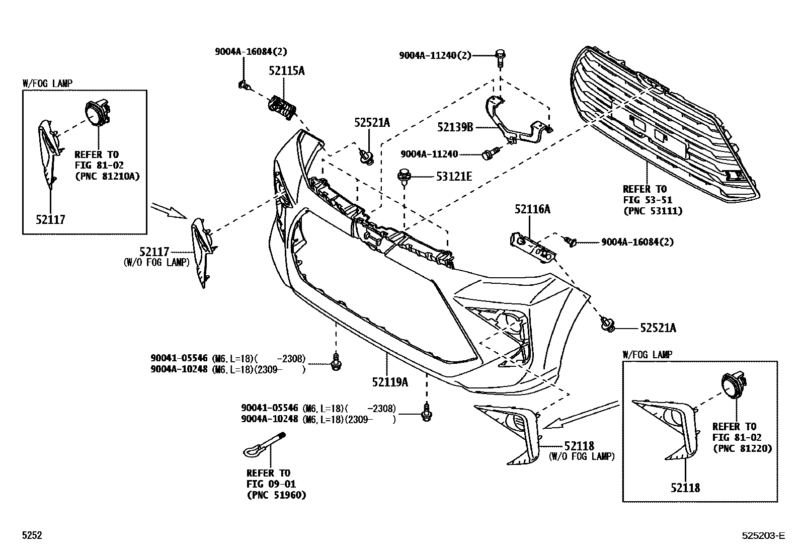5252 — FRONT BUMPER & BUMPER STAY