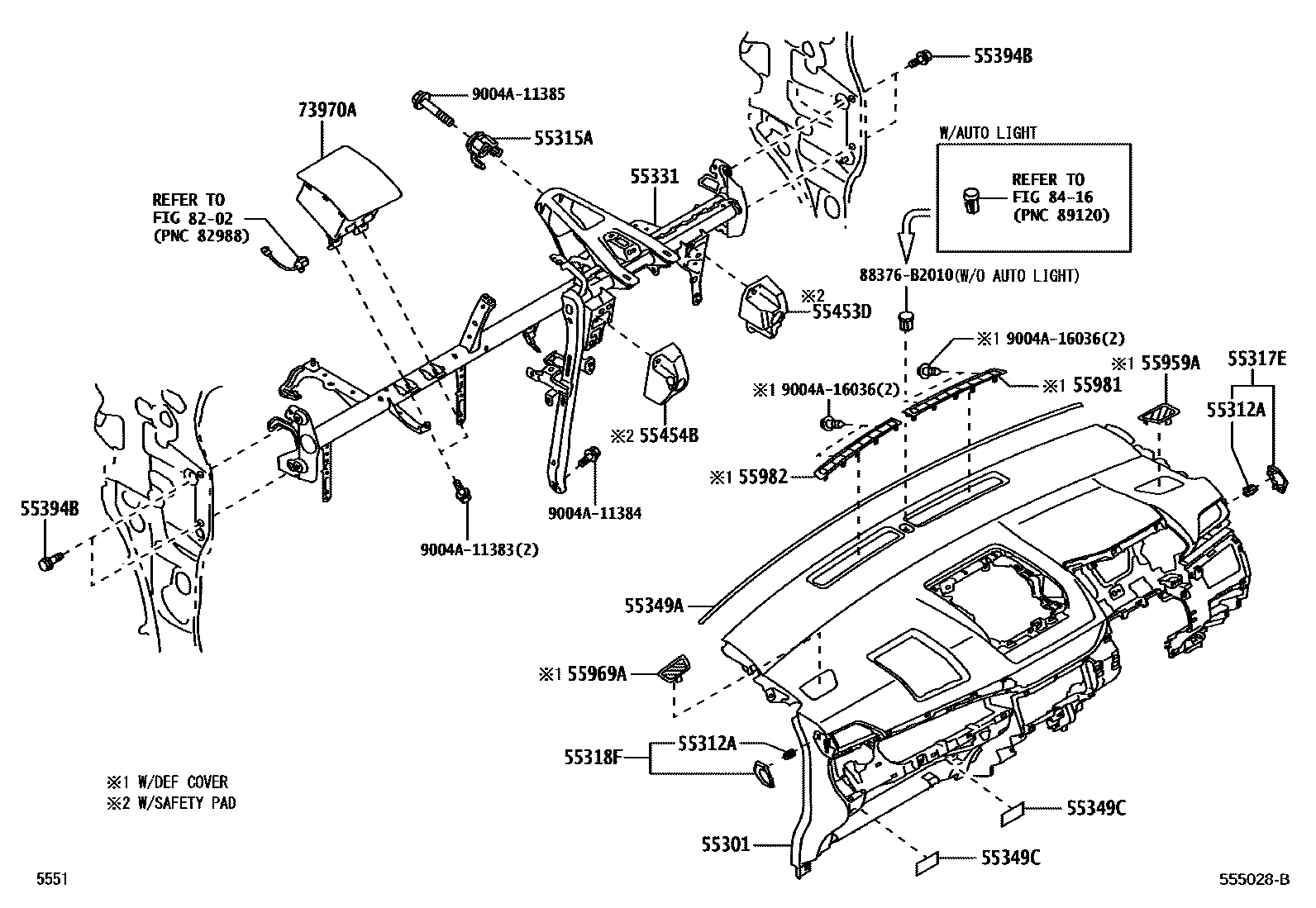 5551 — INSTRUMENT PANEL & GLOVE COMPARTMENT