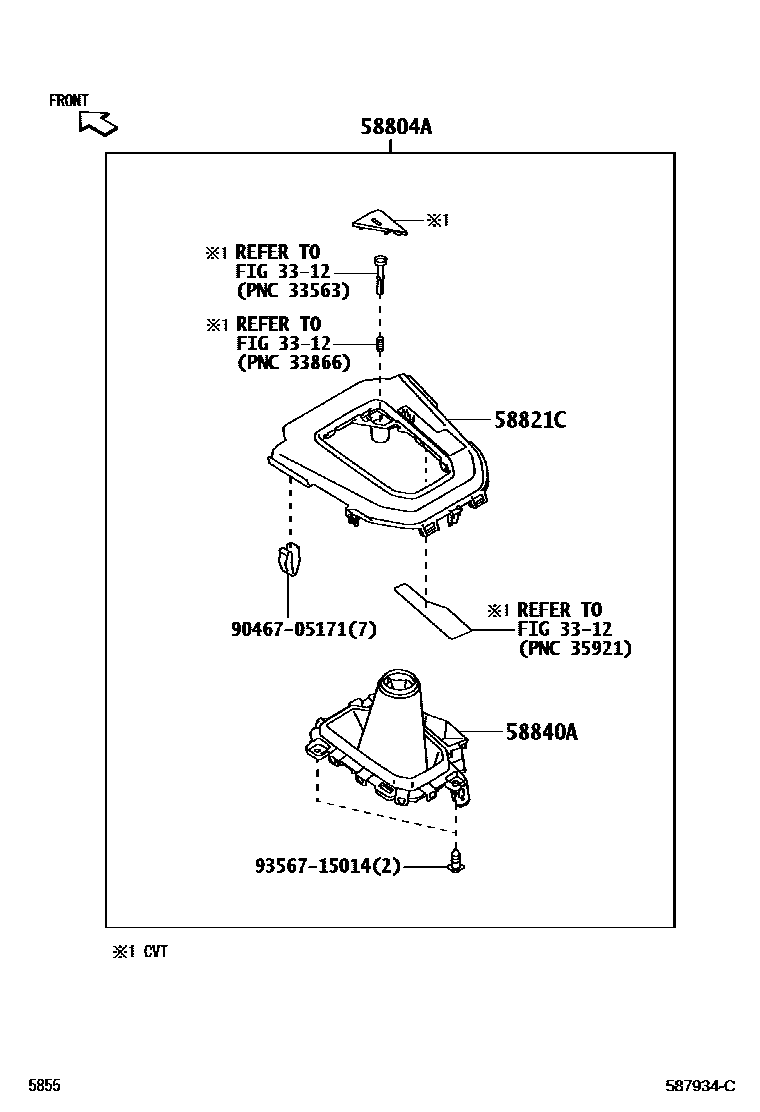 5855 — CONSOLE BOX & BRACKET