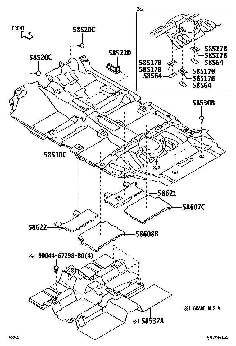 5854 — FLOOR MAT & SILENCER PAD