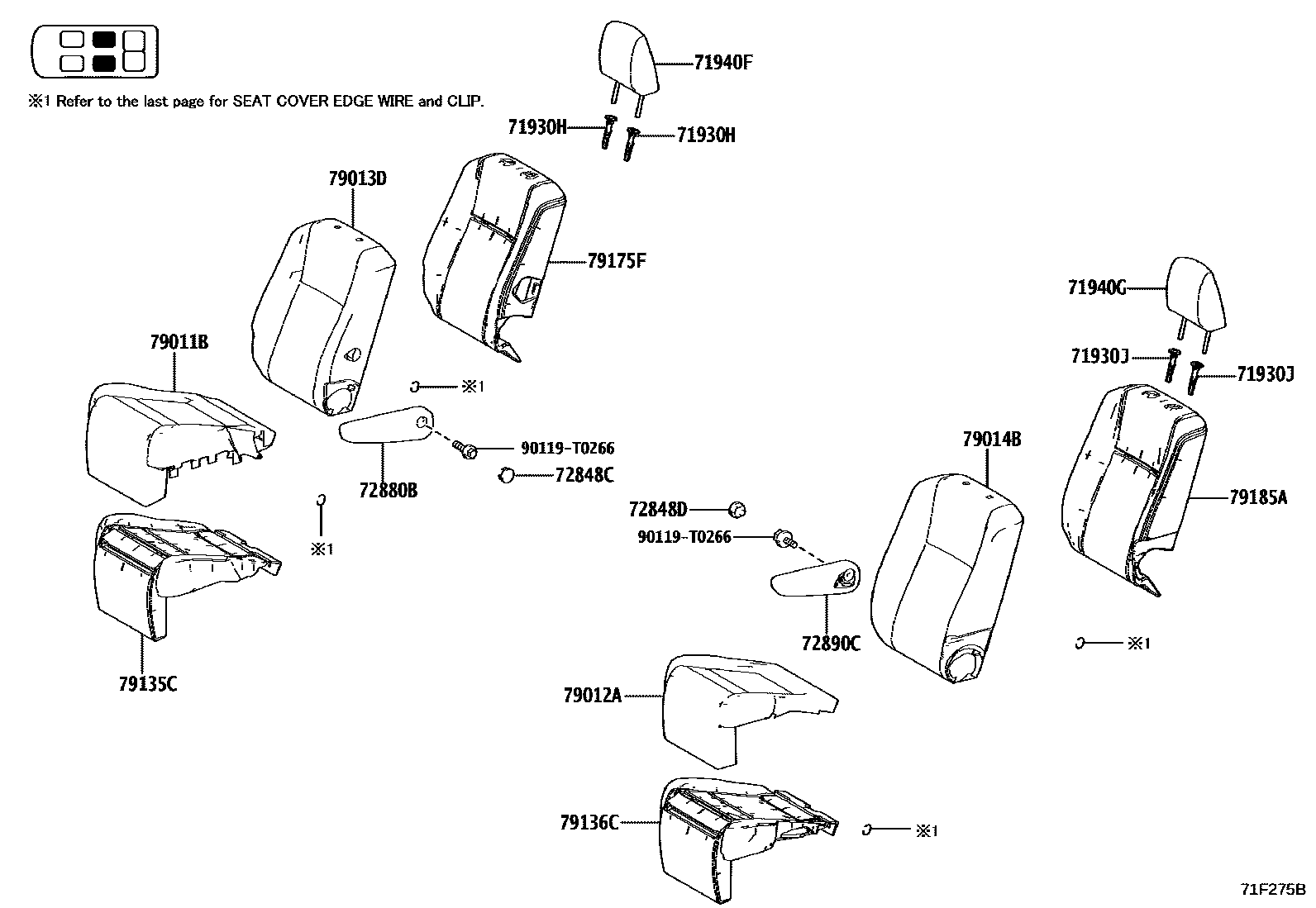 7157 — REAR SEAT &  SEAT TRACK
