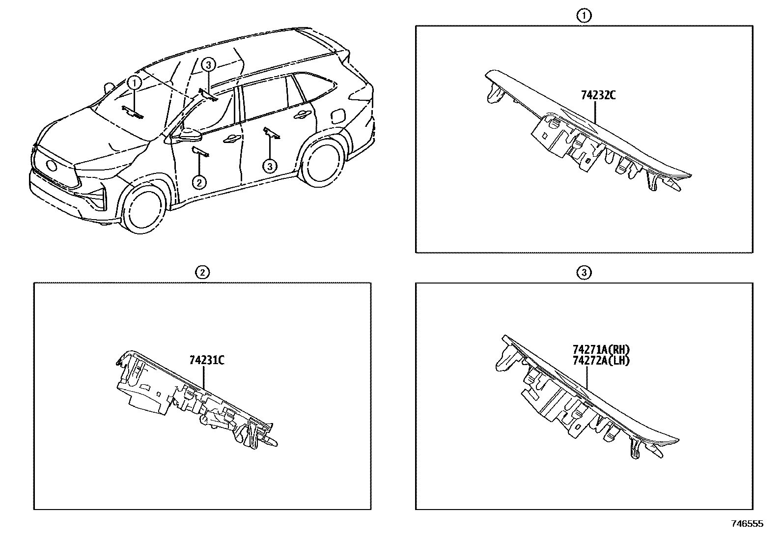 7451 — ARMREST & VISOR