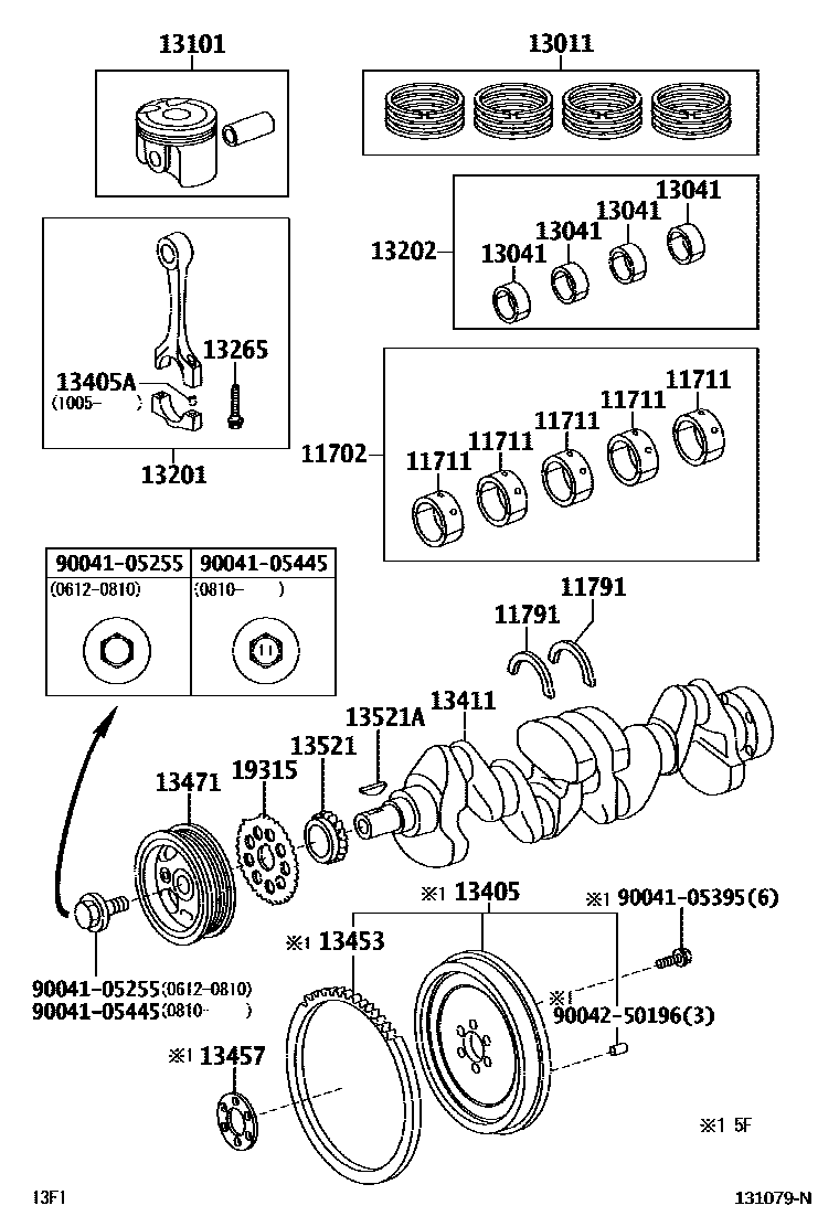 1301 — CRANKSHAFT & PISTON