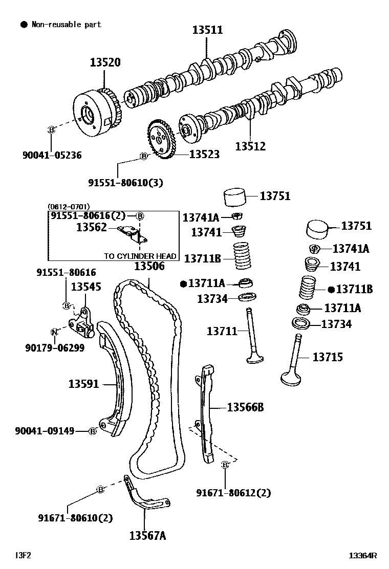 1302 — CAMSHAFT & VALVE