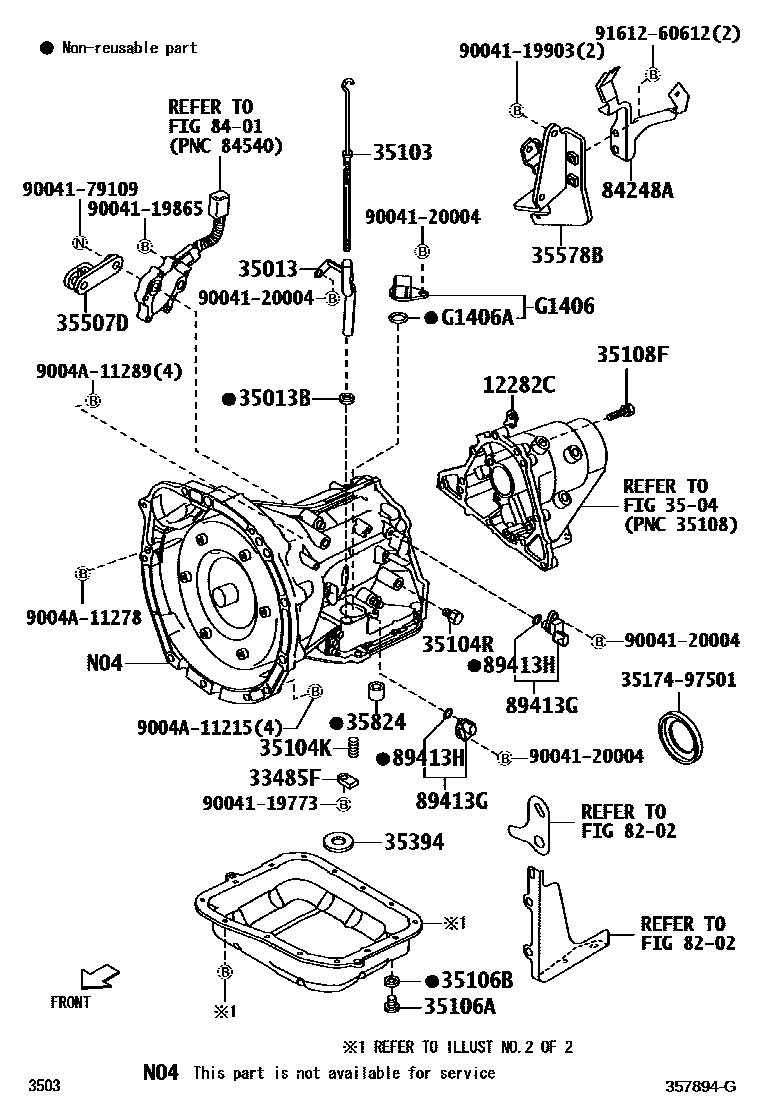 3503 — TRANSMISSION CASE & OIL PAN (ATM)
