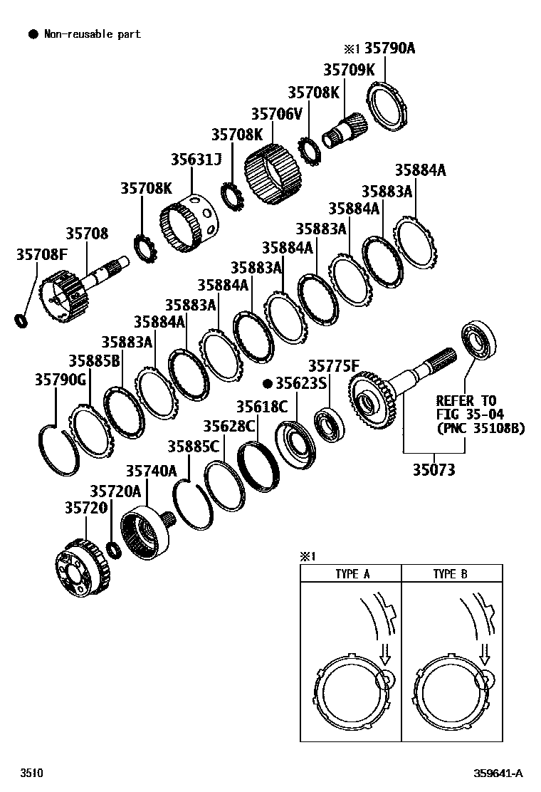 3510 — PLANETARY GEAR, REVERSE PISTON & COUNTER GEAR(ATM)