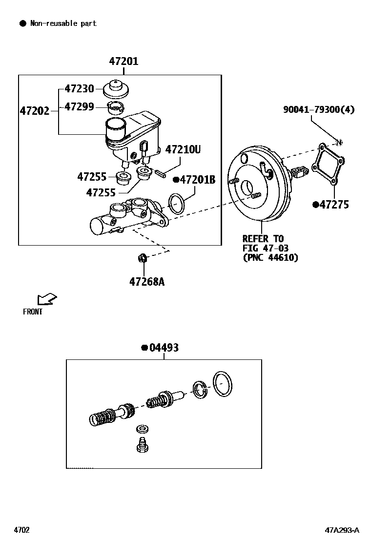 4702 — BRAKE MASTER CYLINDER