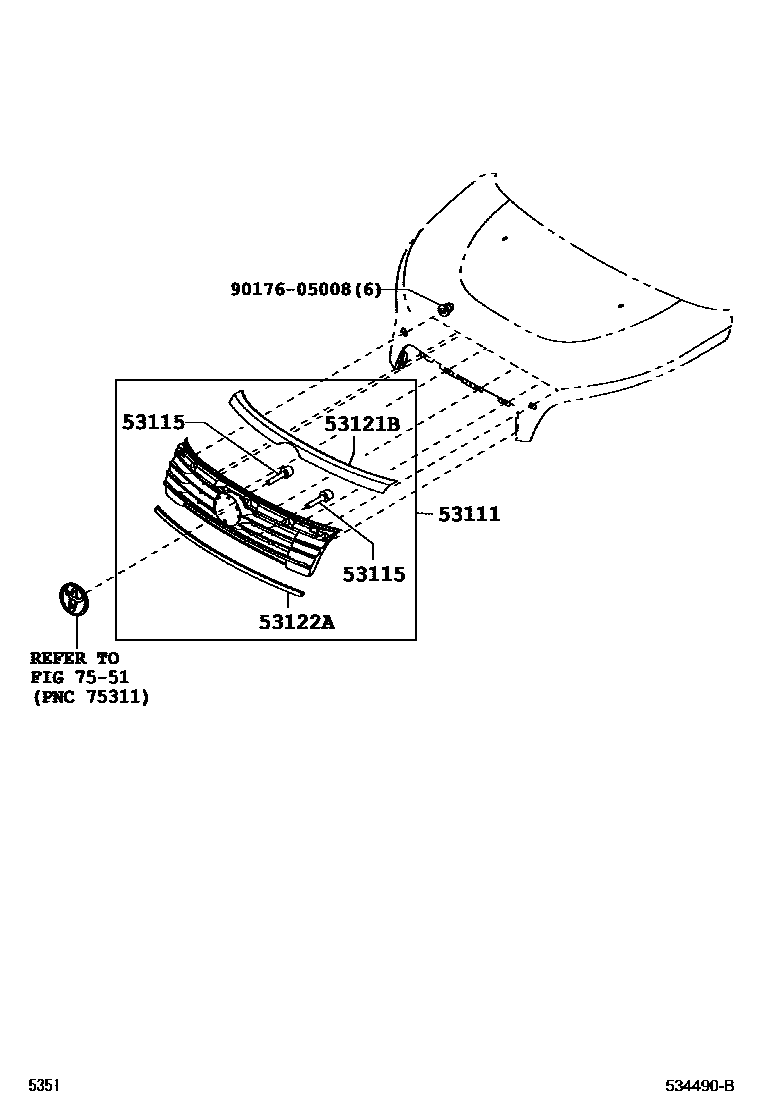 5351 — RADIATOR GRILLE