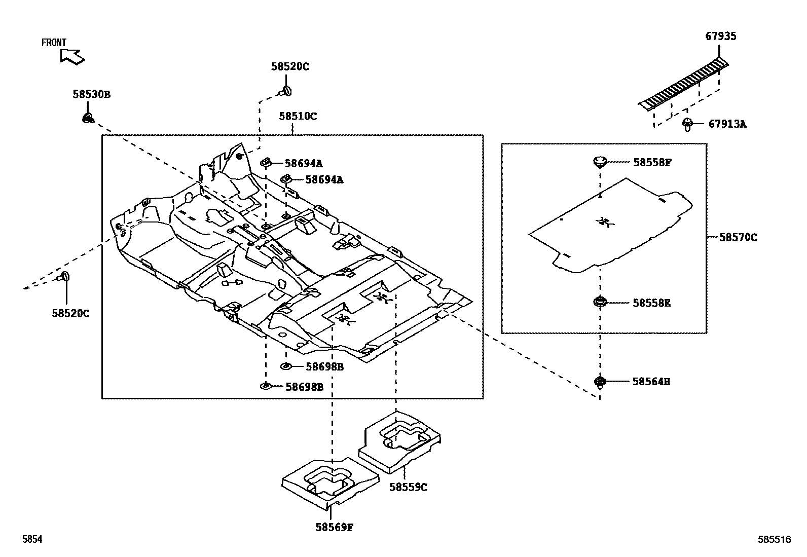 5854 — FLOOR MAT & SILENCER PAD