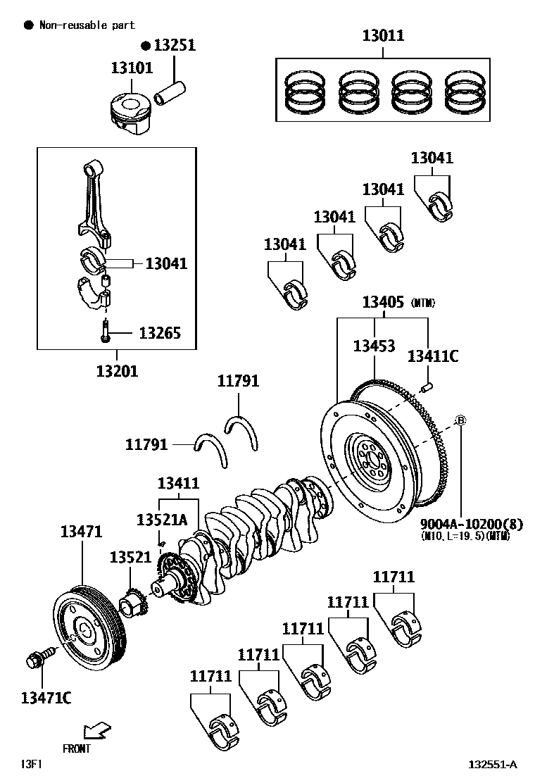 1301 — CRANKSHAFT & PISTON