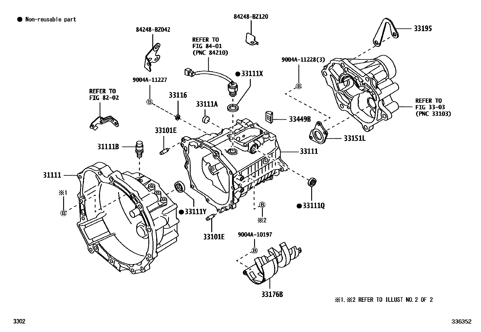 3302 — CLUTCH HOUSING & TRANSMISSION CASE (MTM)
