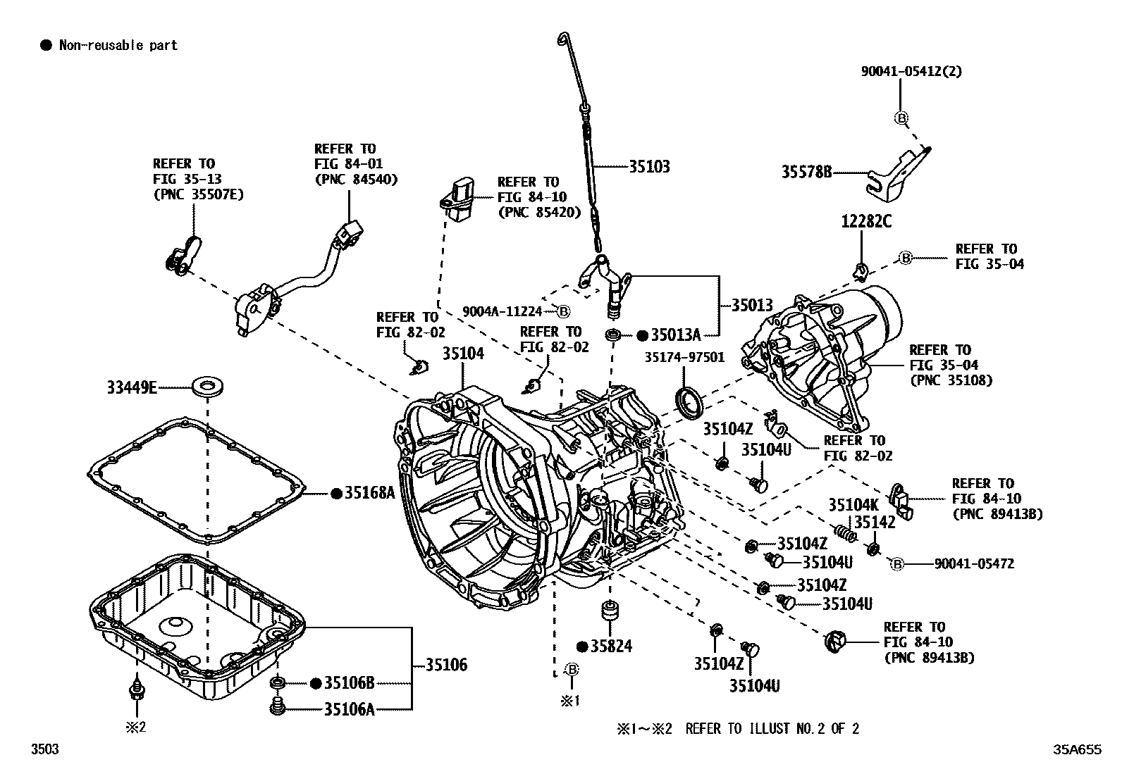 3503 — TRANSMISSION CASE & OIL PAN (ATM)