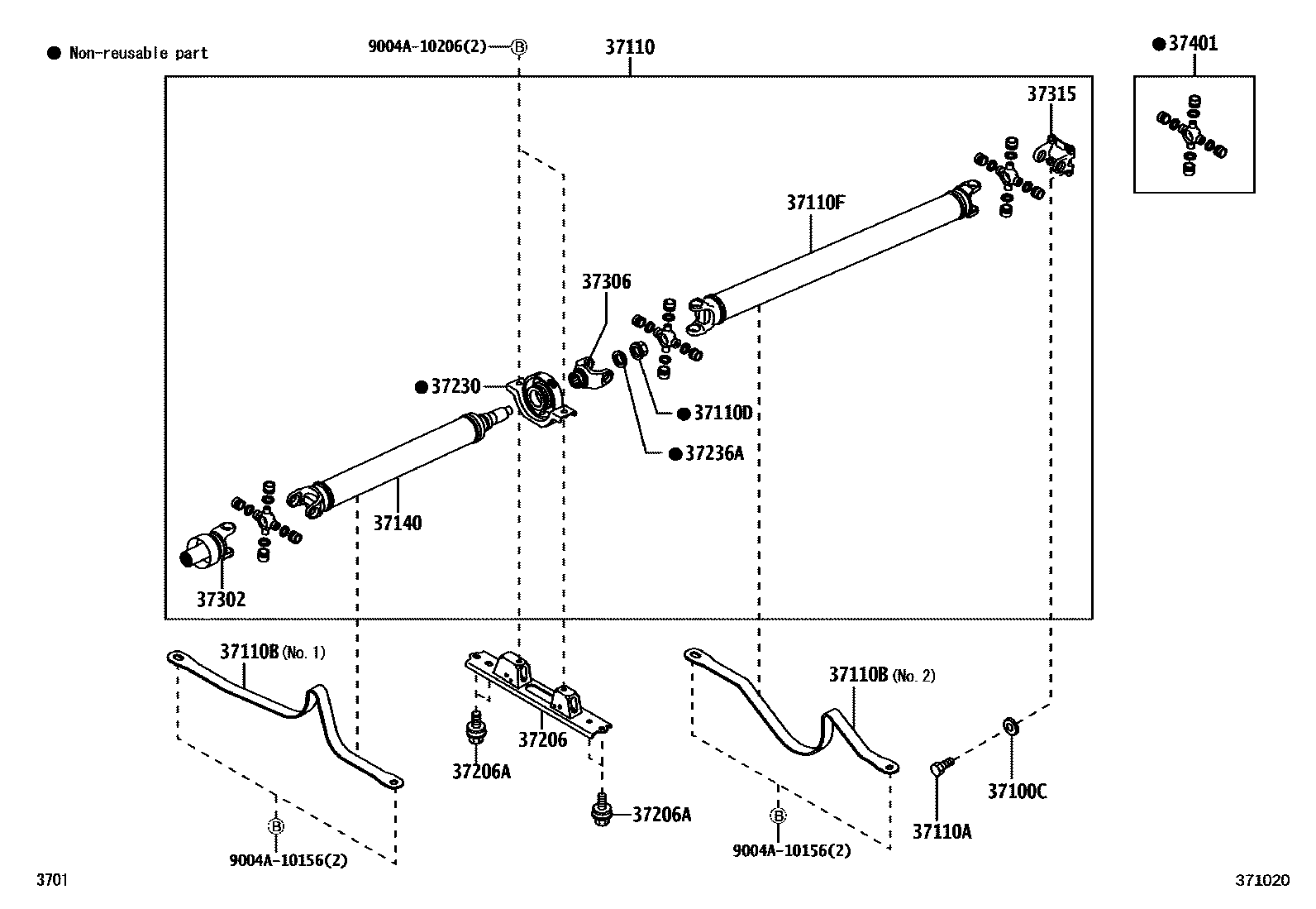 3701 — PROPELLER SHAFT & UNIVERSAL JOINT
