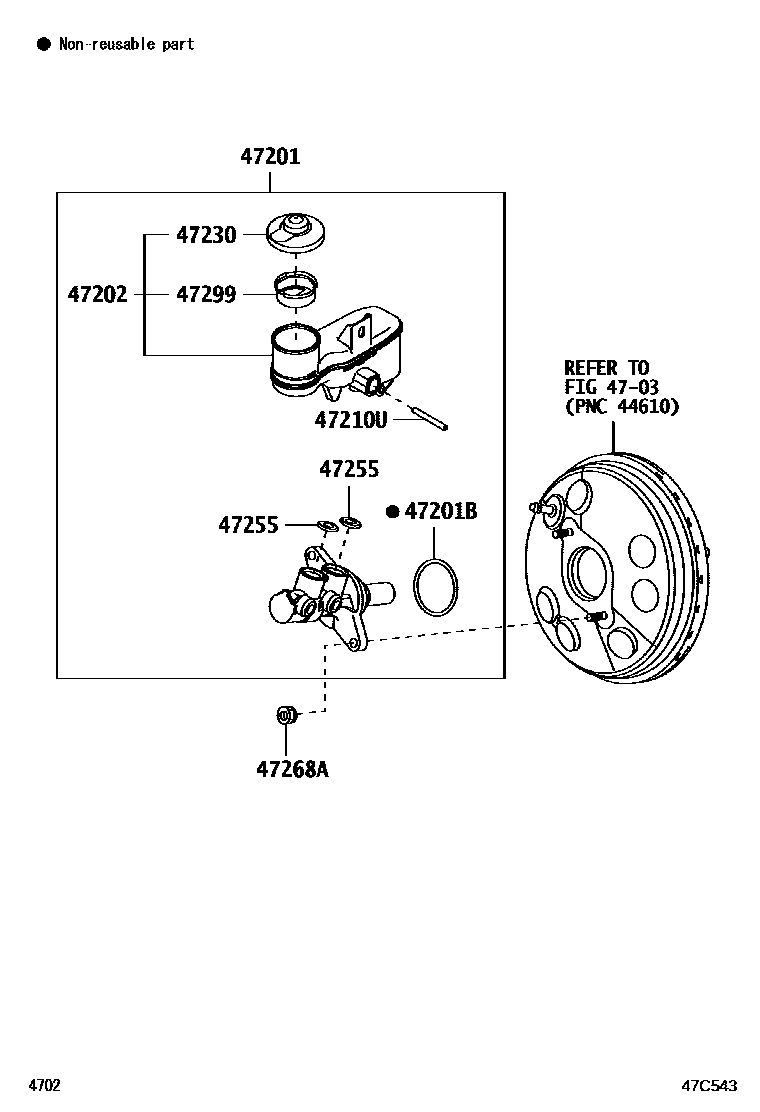 4702 — BRAKE MASTER CYLINDER