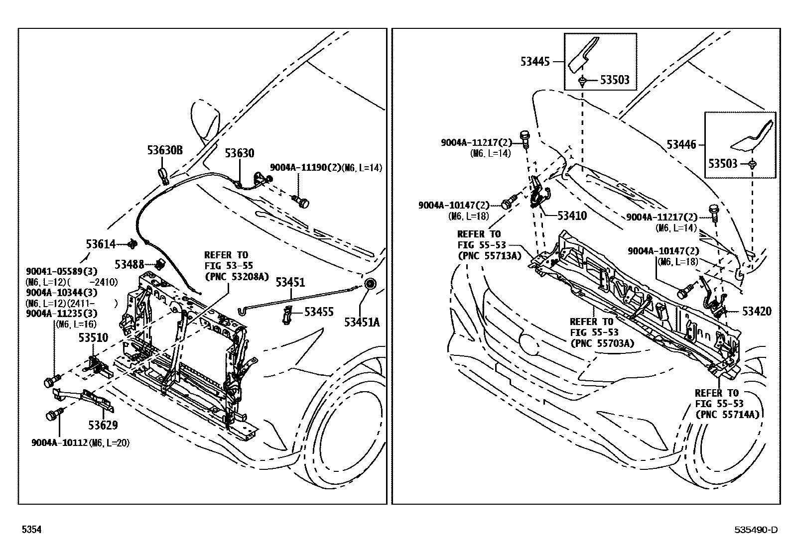 5354 — HOOD LOCK & HINGE