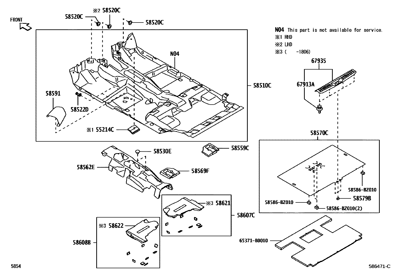5854 — FLOOR MAT & SILENCER PAD