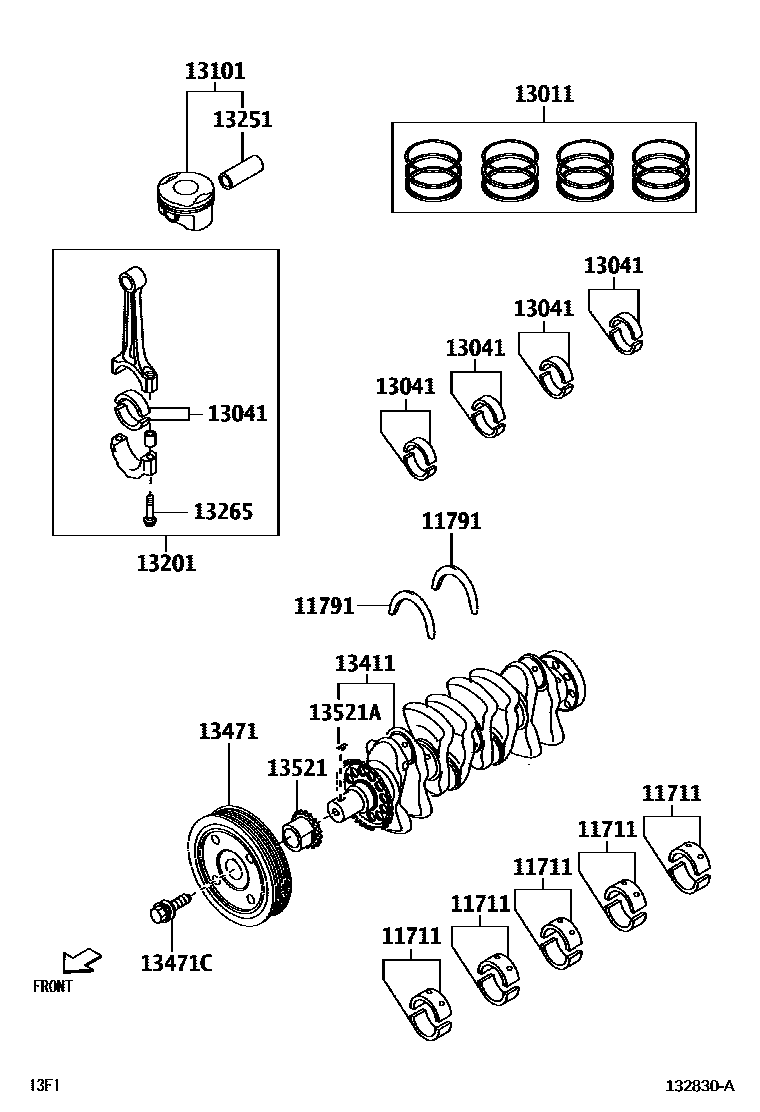 1301 — CRANKSHAFT & PISTON