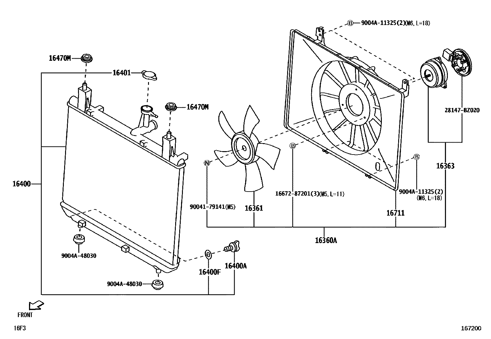 1603 — RADIATOR & WATER OUTLET