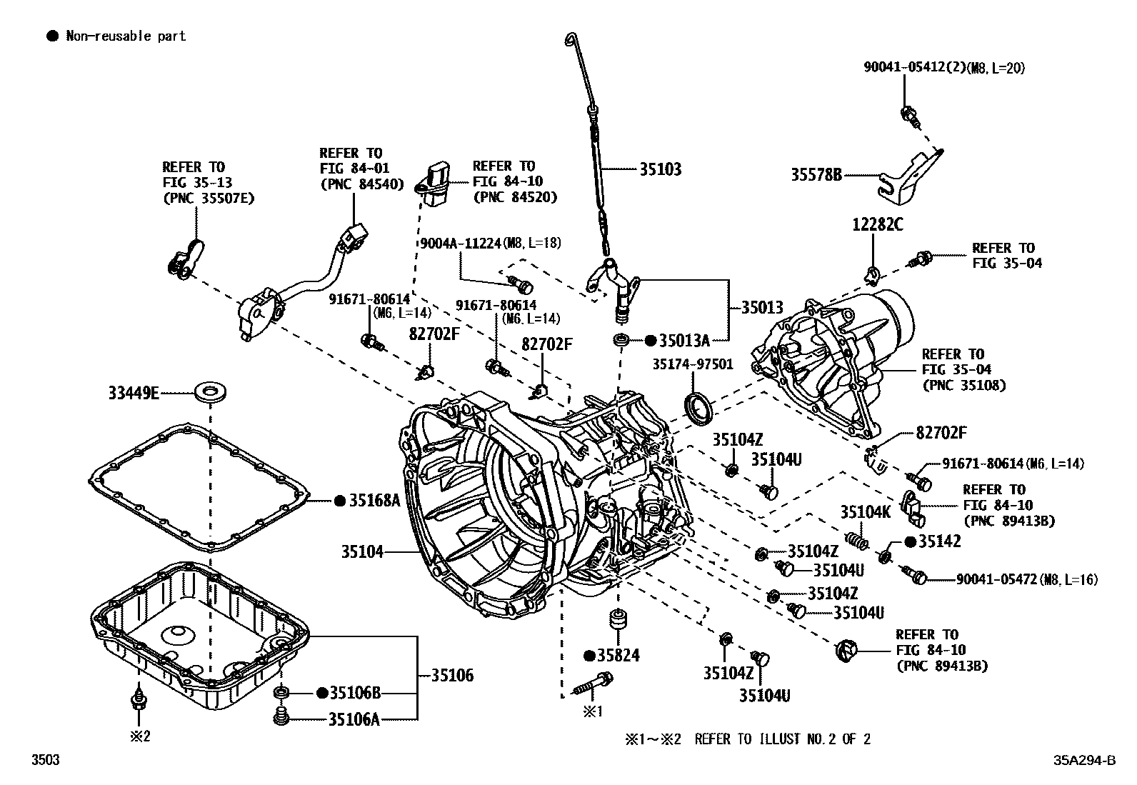 3503 — TRANSMISSION CASE & OIL PAN (ATM)