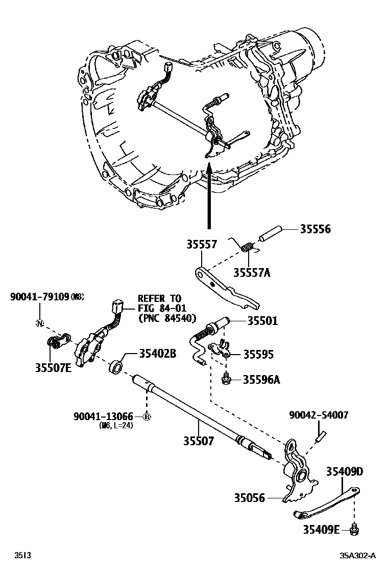 3513 — THROTTLE LINK & VALVE LEVER (ATM)