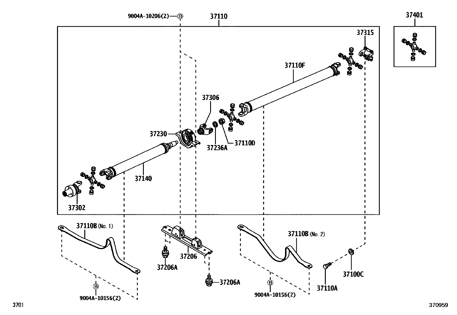 3701 — PROPELLER SHAFT & UNIVERSAL JOINT