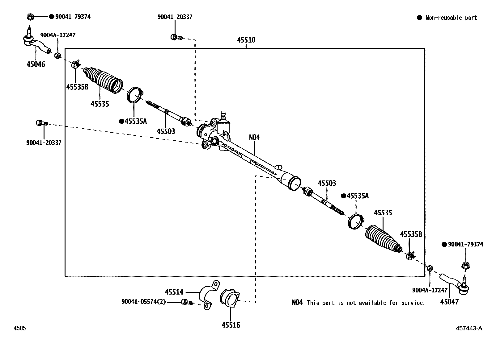4505 — FRONT STEERING GEAR & LINK