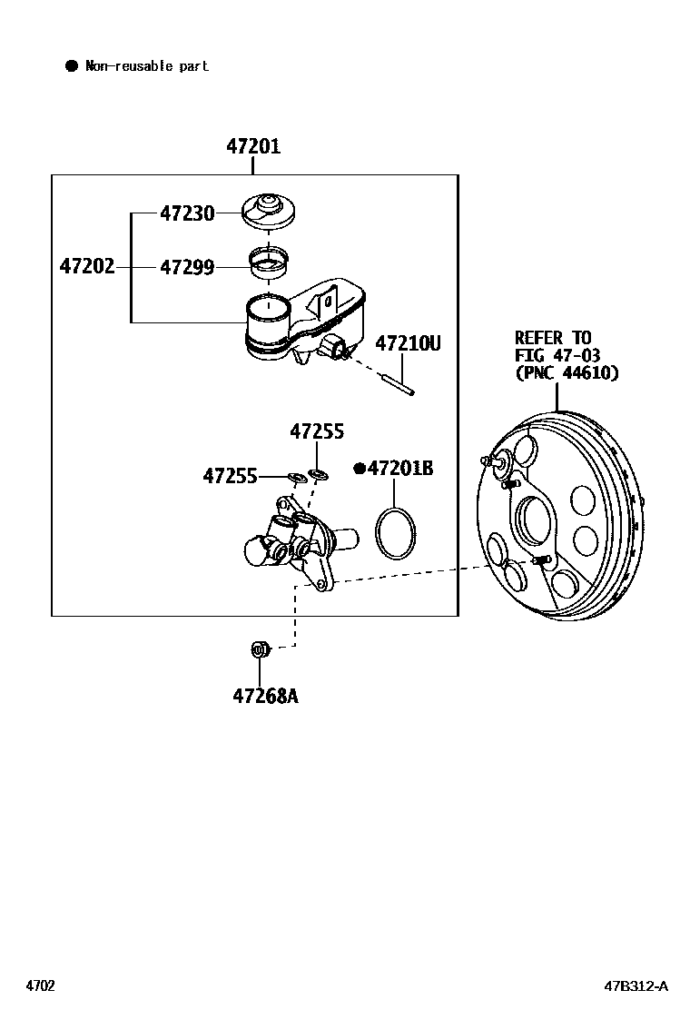 4702 — BRAKE MASTER CYLINDER