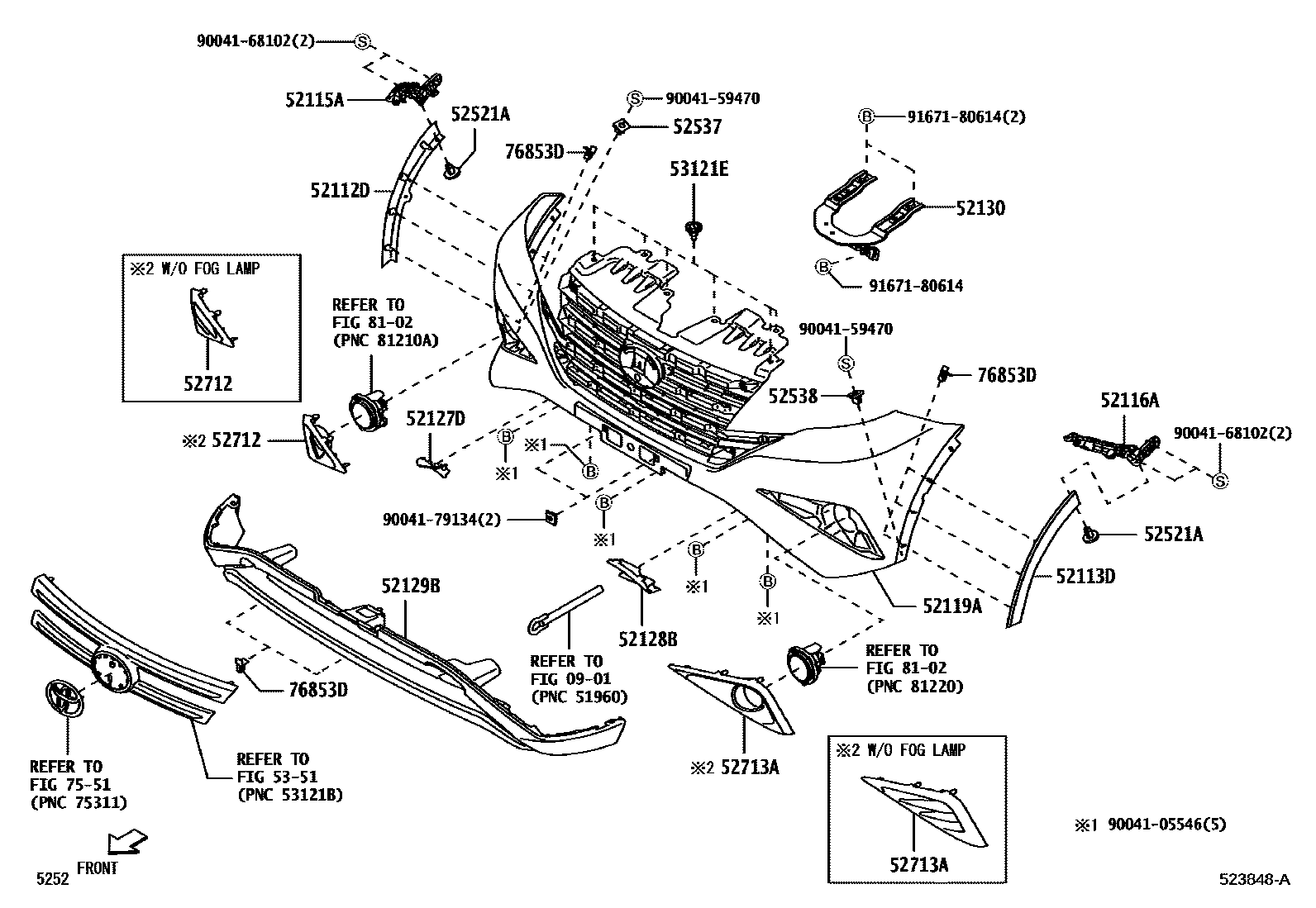 5252 — FRONT BUMPER & BUMPER STAY