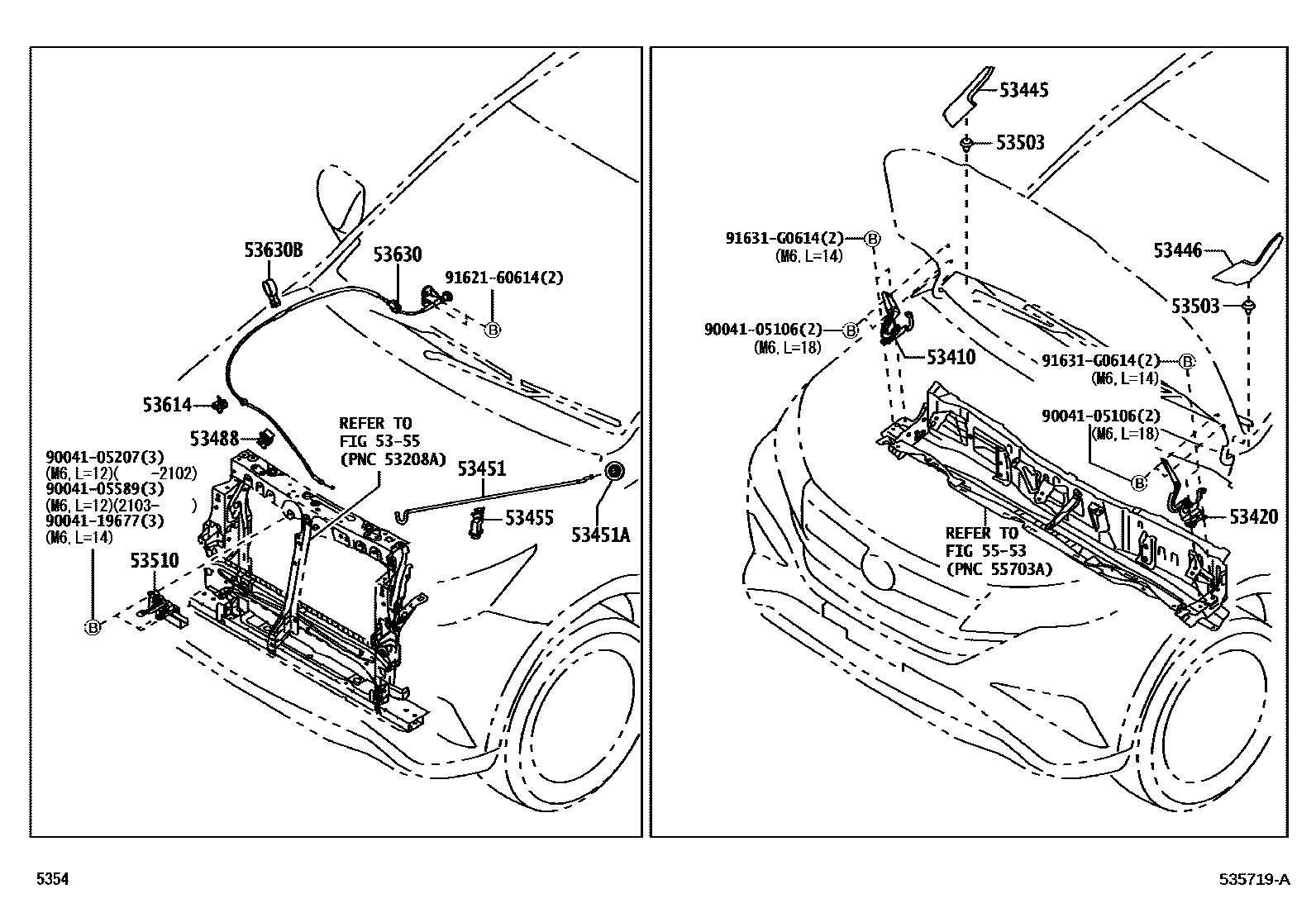 5354 — HOOD LOCK & HINGE