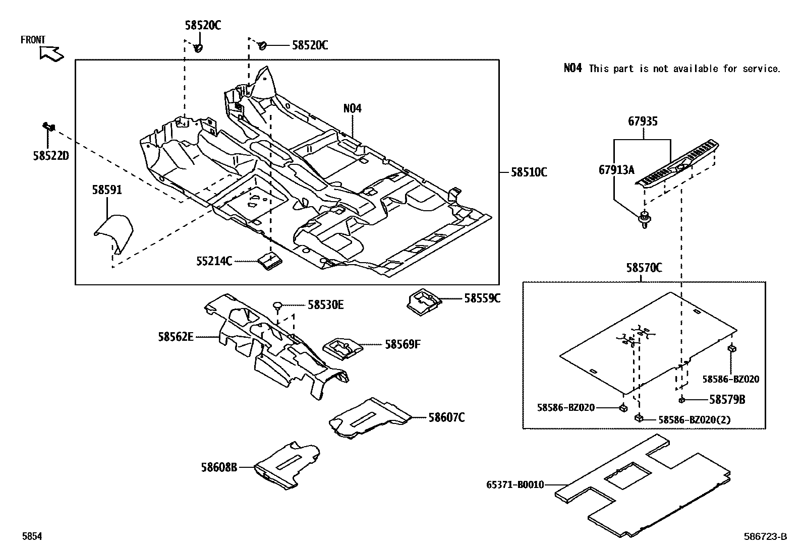 5854 — FLOOR MAT & SILENCER PAD