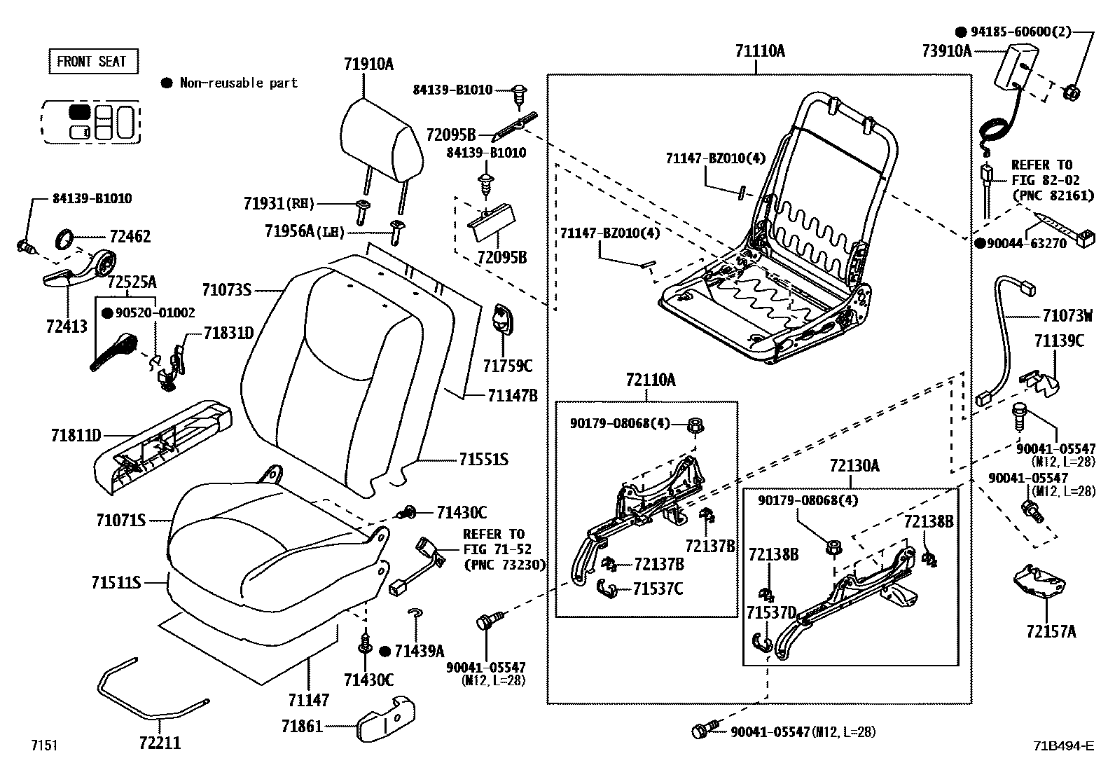 7151 — SEAT & SEAT TRACK