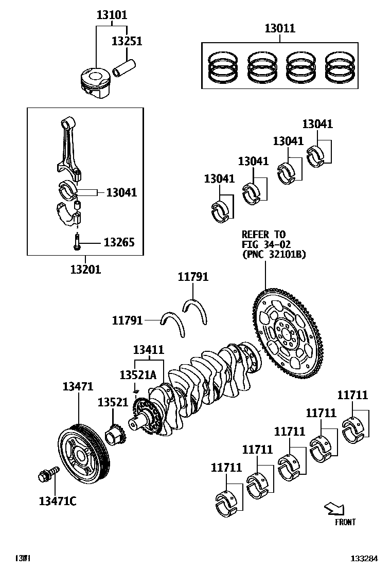 1301 — CRANKSHAFT & PISTON